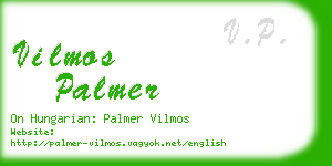 vilmos palmer business card